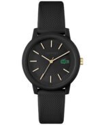Women's L.12.12 Black Silicone Strap Watch 36mm