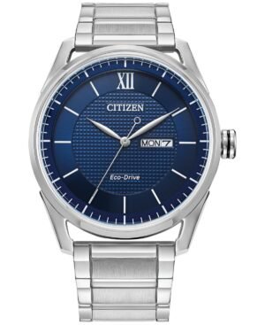 Citizen Eco-Drive Men's Classic Stainless Steel Bracelet Watch 42mm