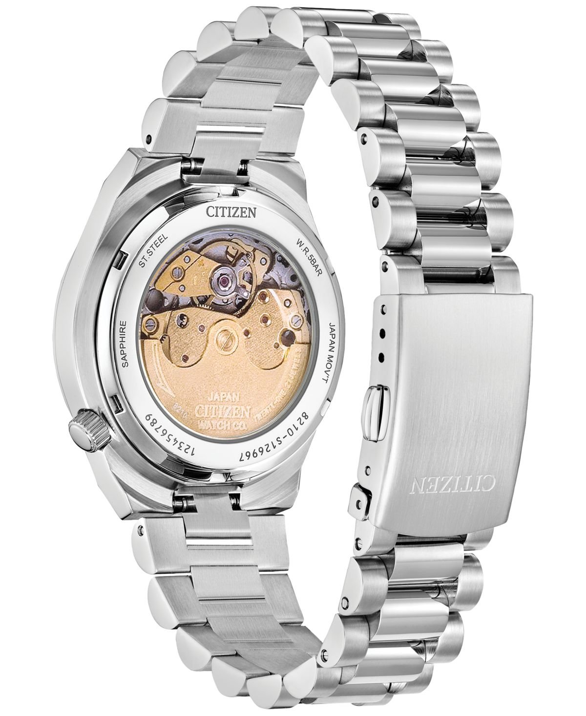 Citizen Men's Sport Luxury Tsuyosa Automatic Silver-Tone Stainless Steel Bracelet Watch 37mm