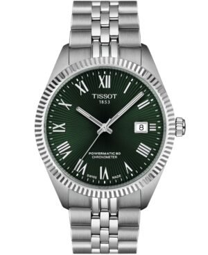 Tissot Men's Ballade Power Silver Stainless Steel Bracelet Watch, 39mm