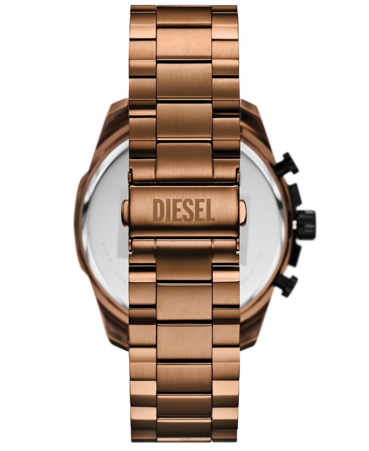 Diesel Men's Mega Chief Slim Quartz Chronograph Brown Stainless Steel Watch, 48mm