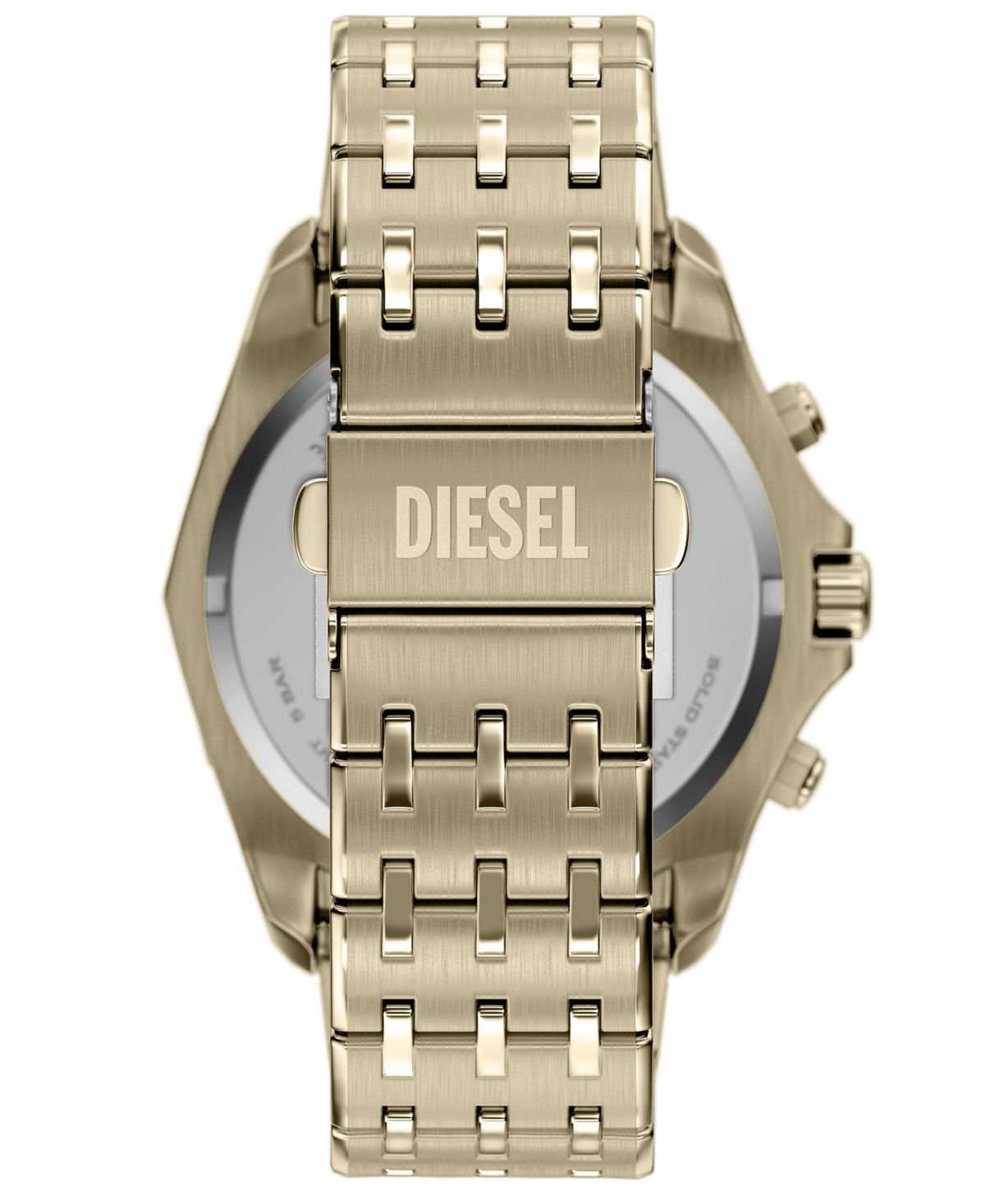 Diesel Men's Stinger Quartz Chronograph Gold Stainless Steel Watch, 46mm