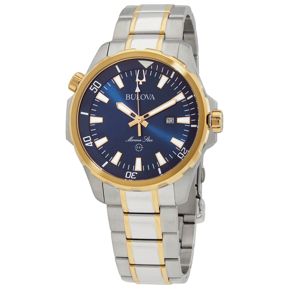 Bulova Marine Star Quartz Blue Dial Men's Watch 98B384 - luxury watch