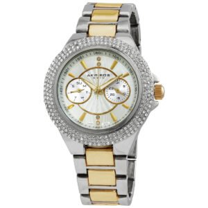 Akribos XXIV  Black Dial Two-tone Ladies Watch AK789TTGB