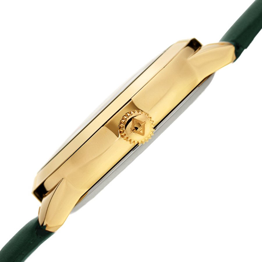 Akribos XXIV Green Dial Green Leather Ladies Watch AK1089GN - Image 3