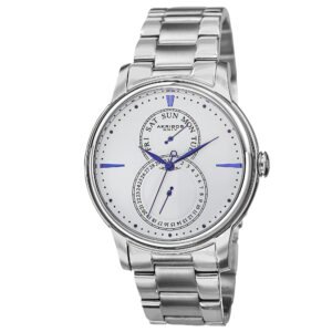 White Dial Stainless Steel Men's Watch AK728SSW - luxury watch