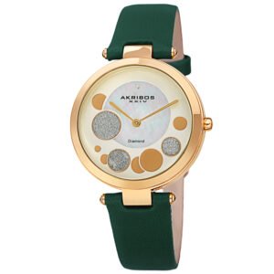 Quartz Diamond White Dial Ladies Watch AK1069GN - luxury watch