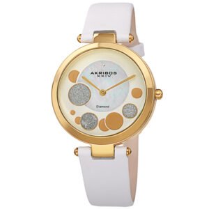 Quartz Diamond White Dial Ladies Watch AK1069WT - luxury watch