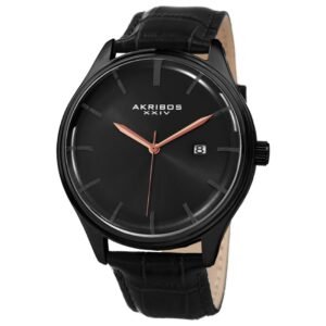 Classic Black Dial Men's Quartz Watch AK914BK