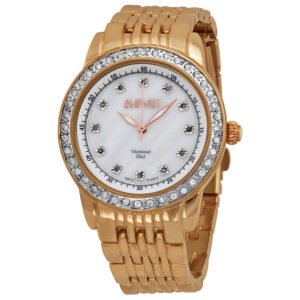 August Steiner Mother of Pearl Dial Rose Gold-tone Ladies Watch AS8045RG