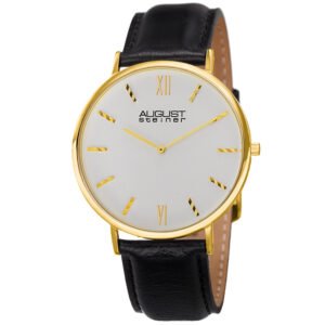 August Steiner Quartz Silver Dial Men's Watch AS8166YG