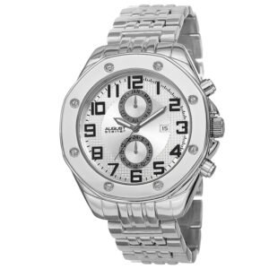 Quartz Silver Dial Silver-tone Alloy Men's Watch AS8140SS - luxury watch