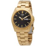 Citizen Quartz Black Dial Yellow Gold-tone Men's Watch BF0582-51F - luxury watch