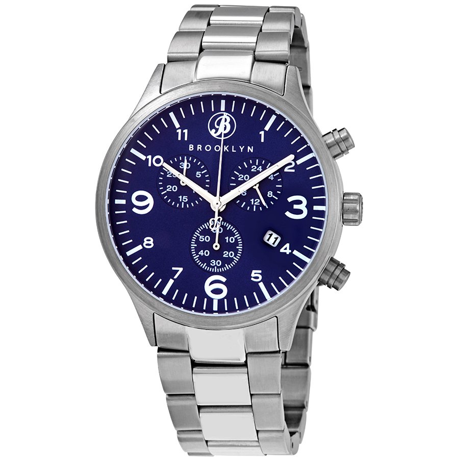 BROOKLYN WATCH CO. Bedford Brownstone II Quartz Blue Dial Men's Watch 308-BLU-2