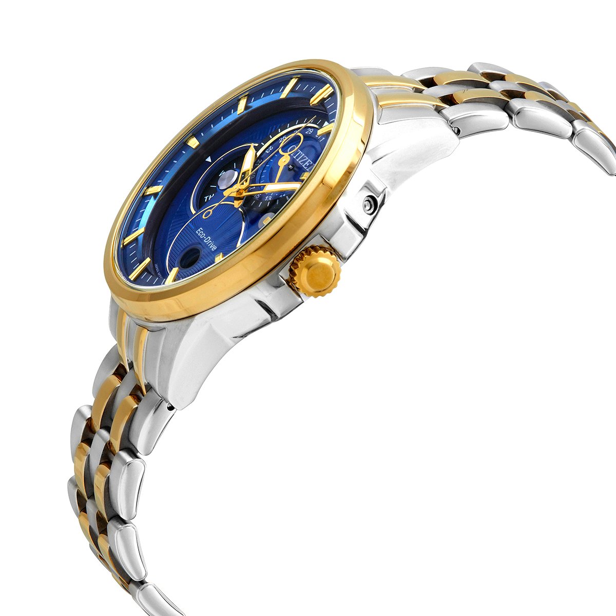 Citizen Calendrier Multi-function Blue Dial Two-tone Men's Watch BU0054-52L - luxury watch