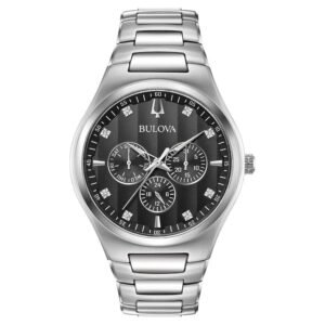 BULOVA Classic Quartz Black Dial Men's Watch 96D143