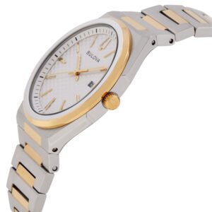 BULOVA Classic Quartz White Dial Men's Watch 98B424