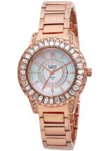 Mother of Pearl Dial Diamond Rose Gold-tone Brass Ladies Watch BUR095RG - luxury watch