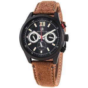 Brooklyn Watch Co. Stuyvesant Quartz Black Dial Men's Watch BW-8128-BQ-01-LBRW