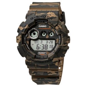 G Shock Classic Brown Camouflage Resin Men's Watch GD120CM-5CR - luxury watch