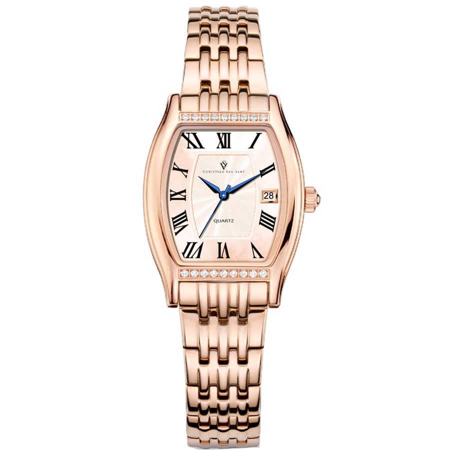 Gemma Quartz Rose Gold Dial Ladies Watch CV2453 - luxury watch