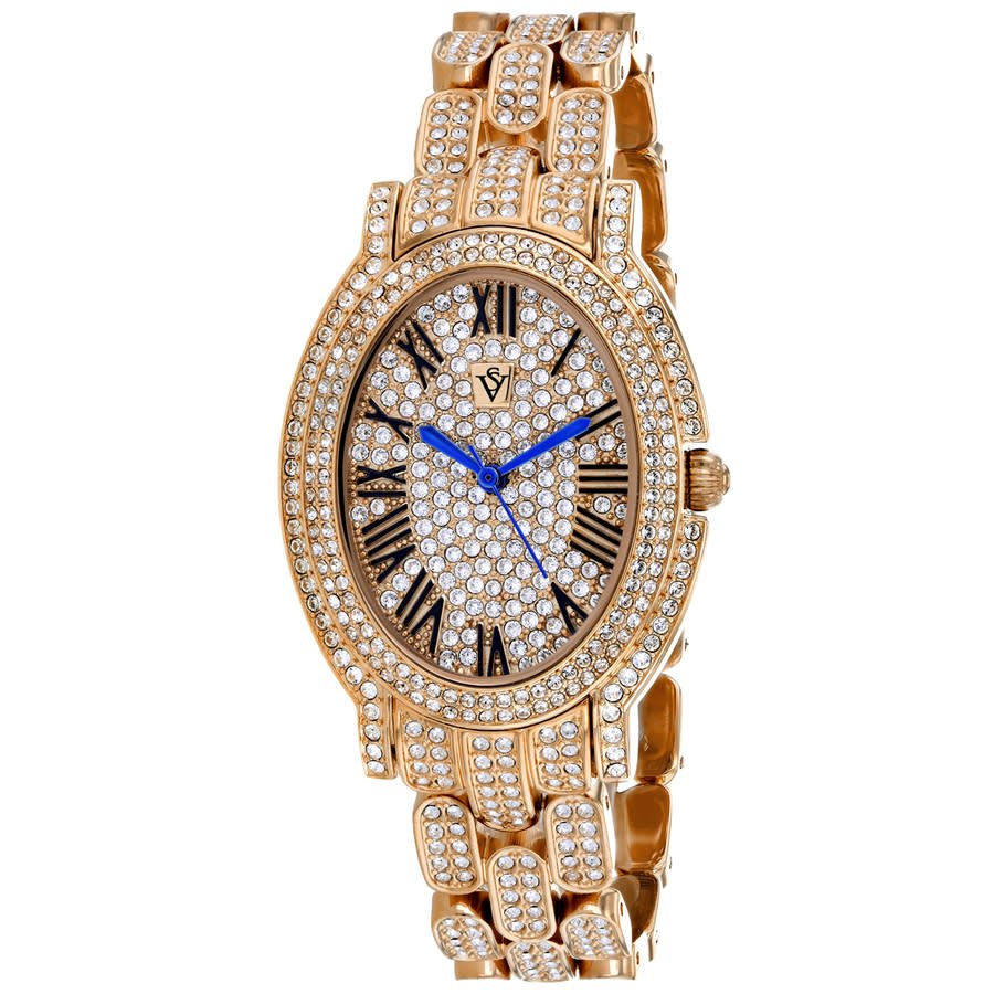 Amore Quartz Rose Gold Dial Ladies Watch CV7232 - luxury watch
