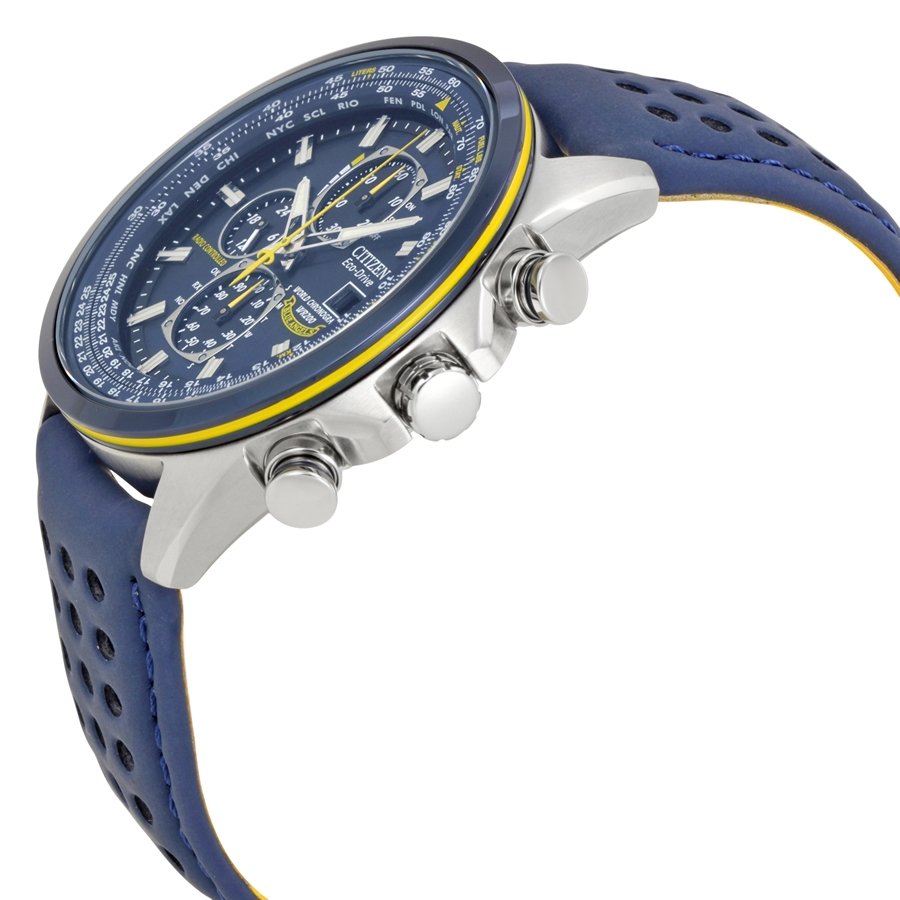 CITIZEN Eco Drive Blue Angels World Chronograph Men's Watch AT8020-03L