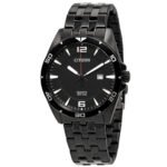 CITIZEN Quartz Black Dial Black-plated Men's Watch BI5055-51E