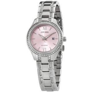 Crystal Pink Dial Ladies Watch FE1230-51X - luxury watch