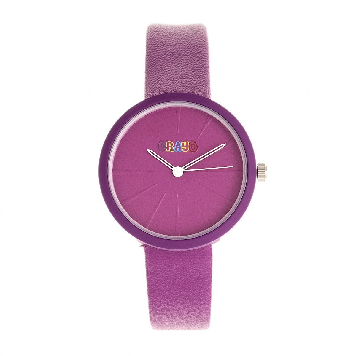 Crayo Blade Quartz Purple Dial Watch CRACR5405