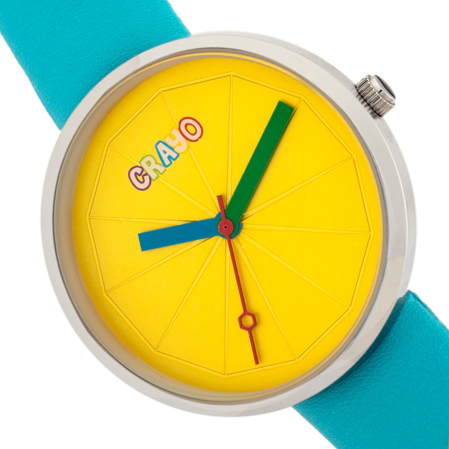 Crayo Metric Quartz Yellow Dial Unisex Watch CRACR5806 - Image 3