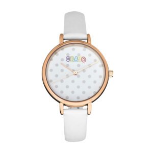 Crayo Dot Quartz White Dial Unisex Watch CRACR5905