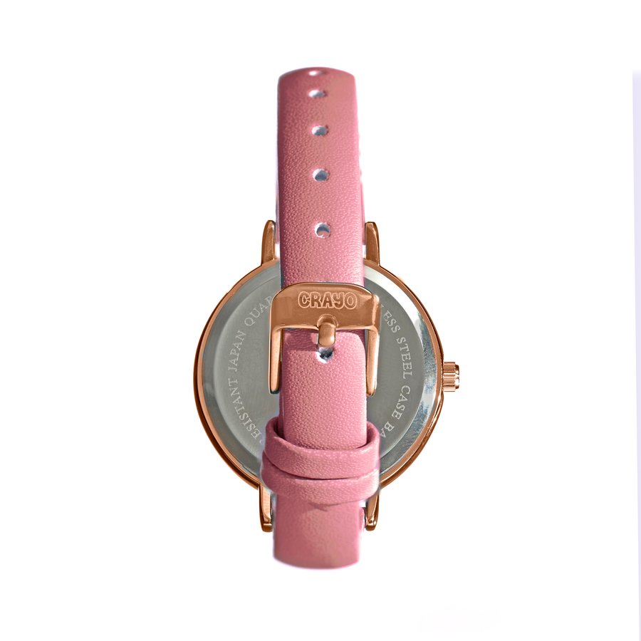 Crayo Dot Quartz Pink Dial Unisex Watch CRACR5906 - Image 2