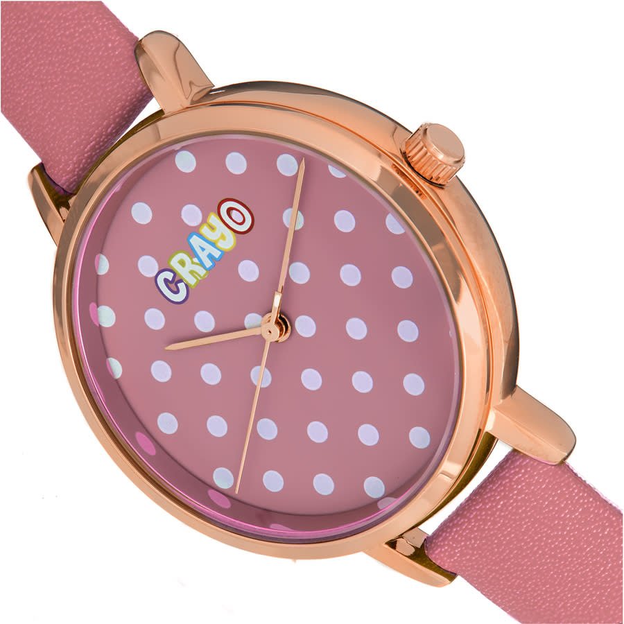 Crayo Dot Quartz Pink Dial Unisex Watch CRACR5906 - Image 3