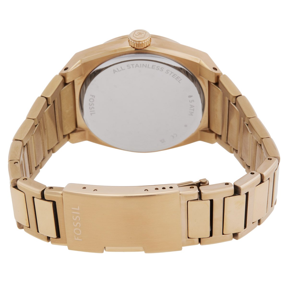 FOSSIL Everett Quartz Gold Dial Men's Watch FS5965 - Image 2