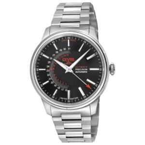 Guggenheim 44mm Black Dial Men's Automatic Watch 49200B