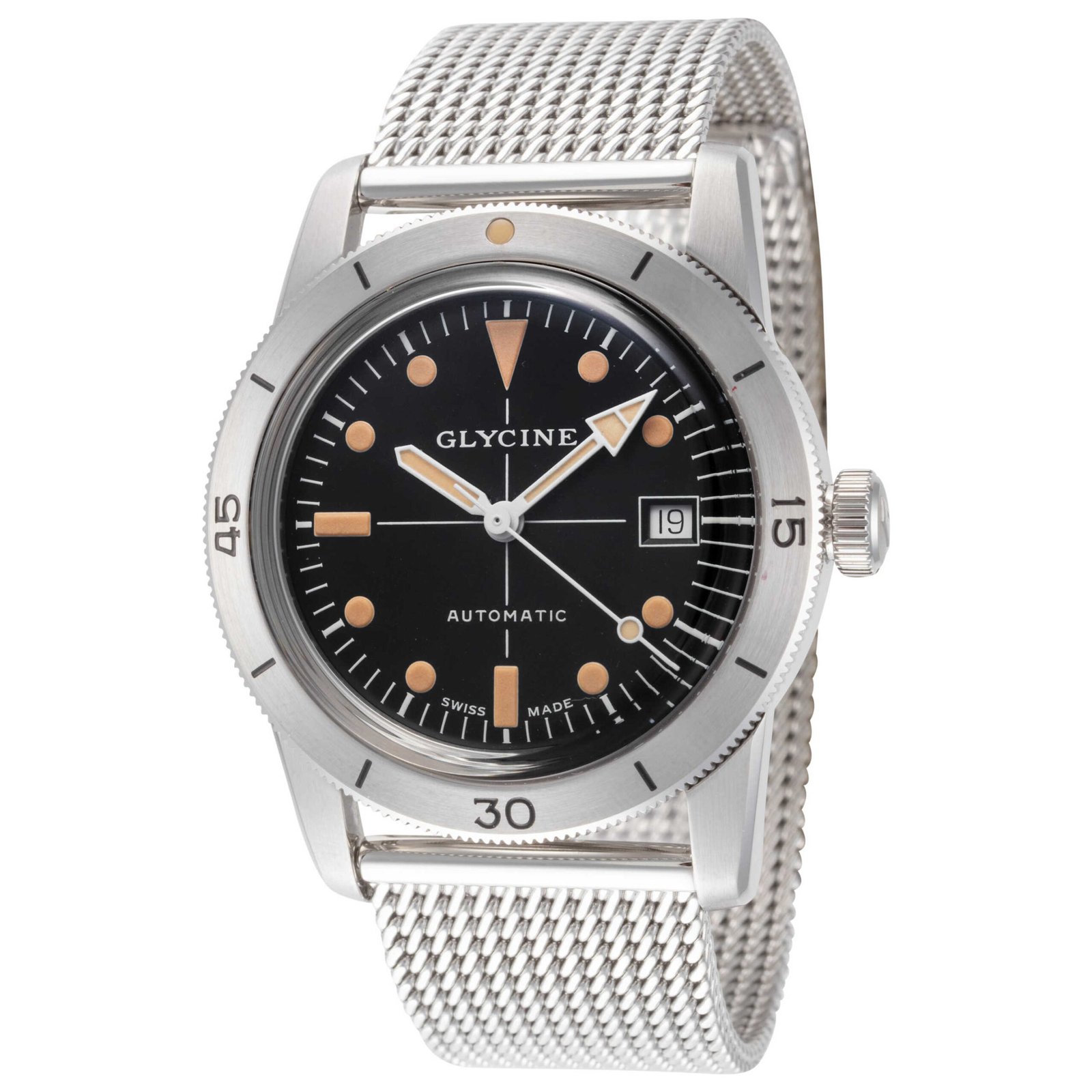 Sea Kraken 39mm Black Dial Unisex Automatic Watch GL0504