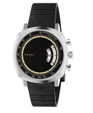 GUCCI Grip Quartz Black Dial Men's Watch YA157301