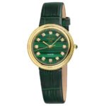 Arezzo Quartz Diamond Green Dial Ladies Watch 13302 - luxury watch