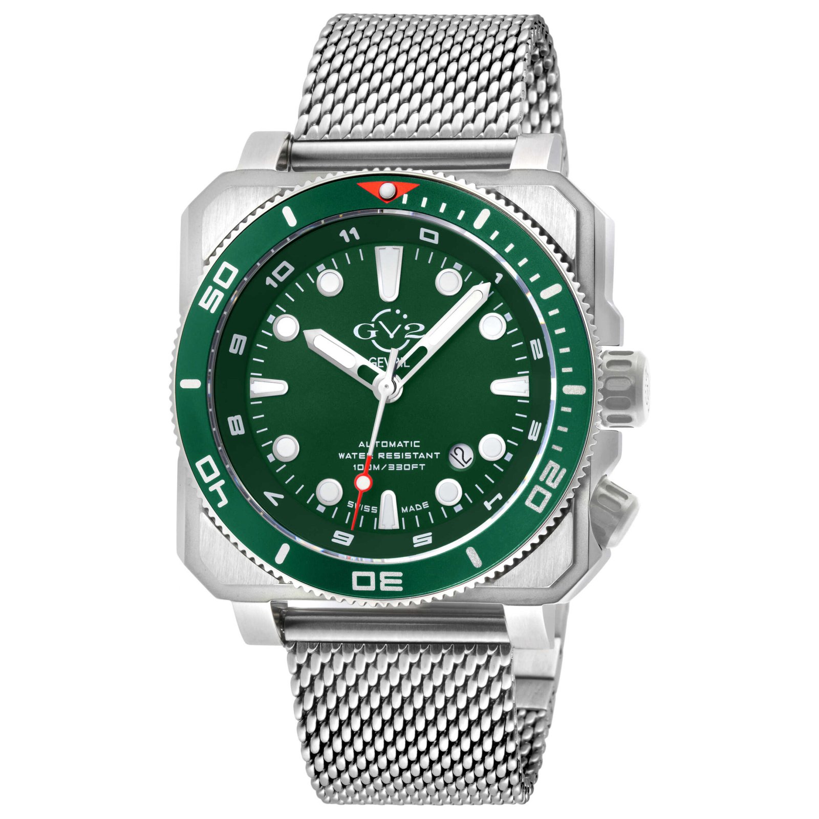 XO Submarine 44mm Green Dial Men's Automatic Watch 4540B