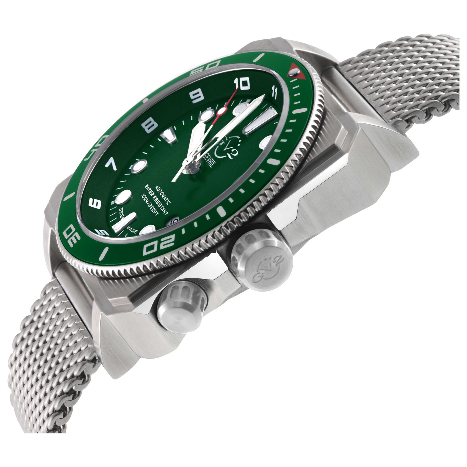 XO Submarine 44mm Green Dial Men's Automatic Watch 4540B - Image 2
