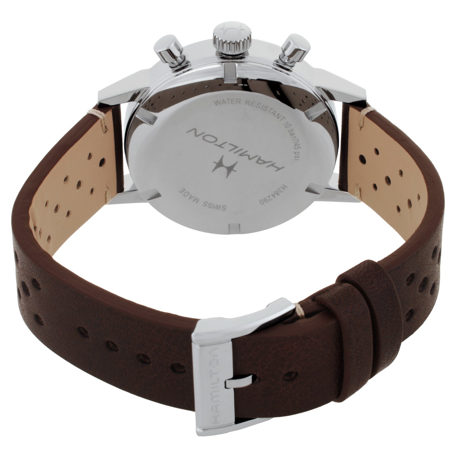 Hamilton Intra-Matic Chronograph Hand Wind Brown Dial Men's Watch H38429591 - luxury watch