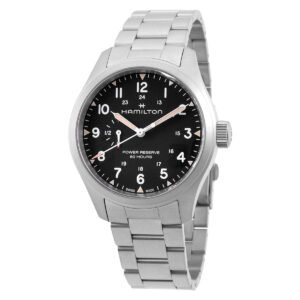 Khaki Field Mechanical Power Reserve Black Dial Men's Watch H69509130 - luxury watch