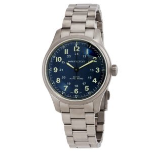 Khaki Field Titanium Automatic Blue Dial Men's Watch H70545140 - luxury watch
