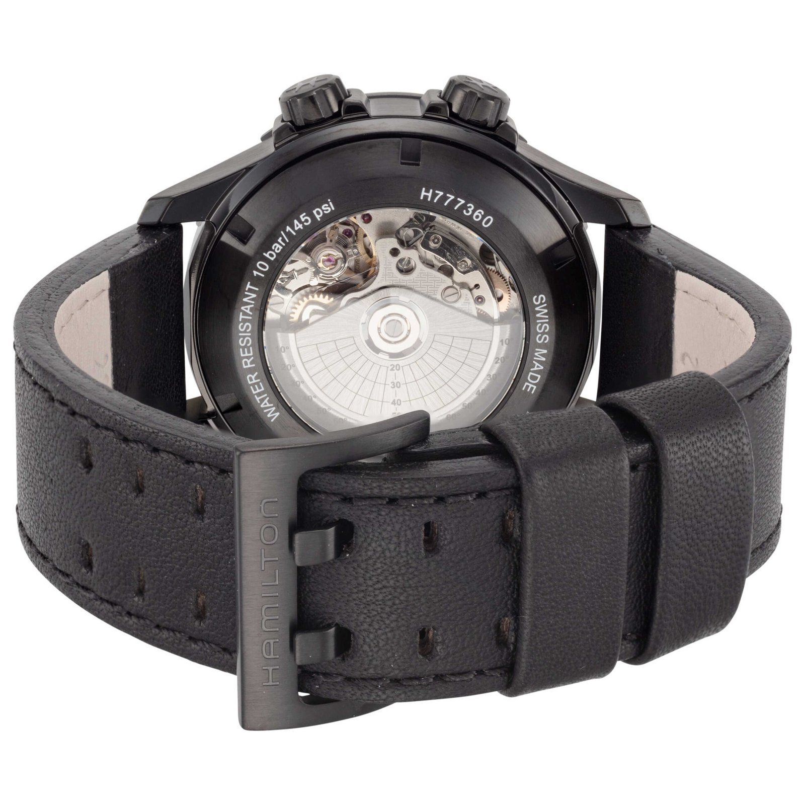 Khaki Aviation 45mm Black Dial Men's Automatic Watch H77736733 - Image 3