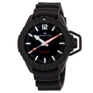Hamilton Khaki Navy Frogman Automatic Black Dial Men's Watch H77855330