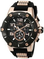 Invicta Speedway Chronograph Black Dial Black Polyurethane Men's Watch 17201