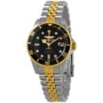 Invicta Pro Diver Quartz Black Dial Two-tone Ladies Watch 29189