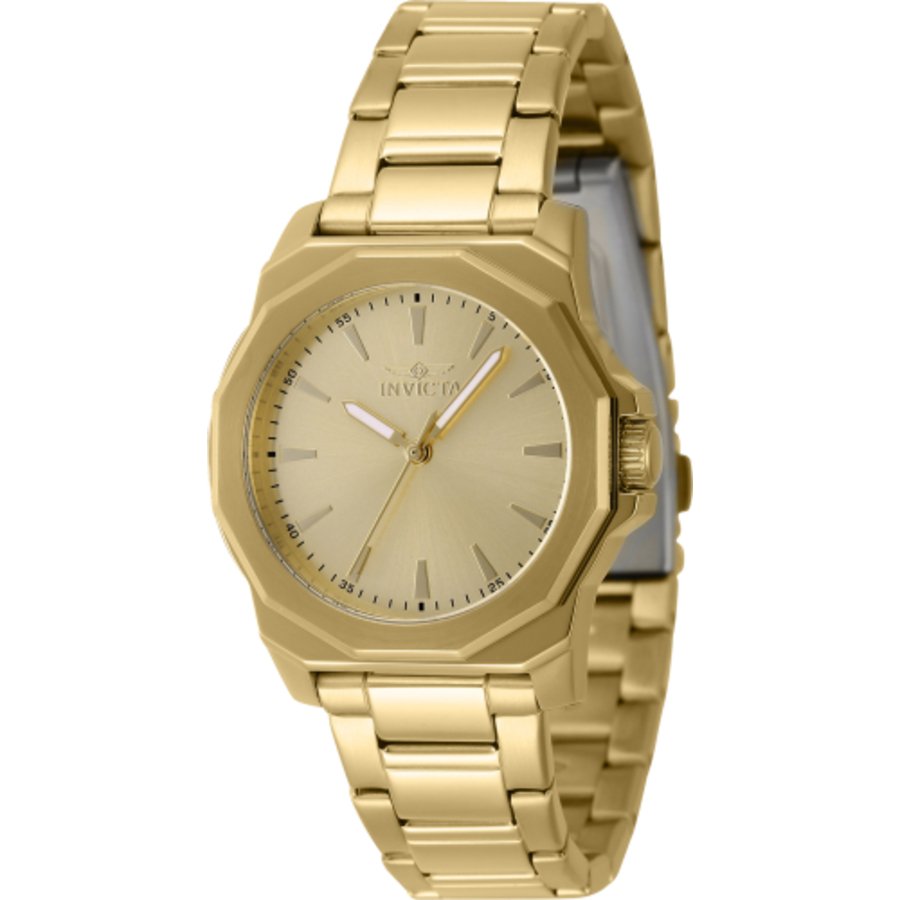 Invicta Speedway Quartz Gold Dial Ladies Watch 47339
