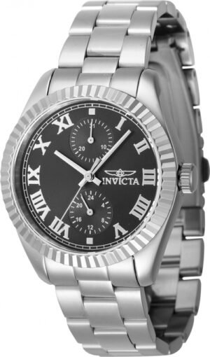 Invicta Specialty Date GMT Quartz Black Dial Ladies Watch 47434